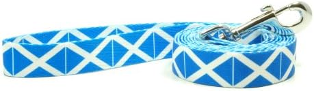 רצועת כלבים עם עיצוב דגל סקוטלנד | נהדר לחגים לאומיים, אירועים מיוחדים, פסטיבלים, ימי עצמאות ובכל יום כספים חזקים | אורך 4 או 6 מטר